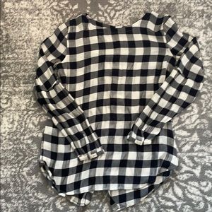 LOFT Buffalo Plaid Blouse